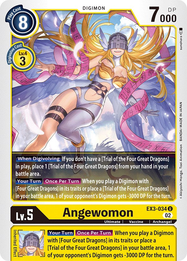 Angewomon [EX3-034] [Draconic Roar] | Enigma On Main