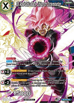 SS Rose Goku Black, Unison of Extermination (Gold Stamped) (P-212) [Promotion Cards] | Enigma On Main