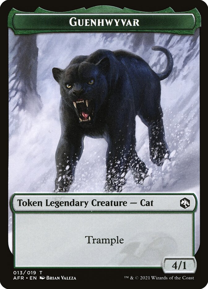 Wolf // Guenhwyvar Double-Sided Token [Dungeons & Dragons: Adventures in the Forgotten Realms Tokens] | Enigma On Main