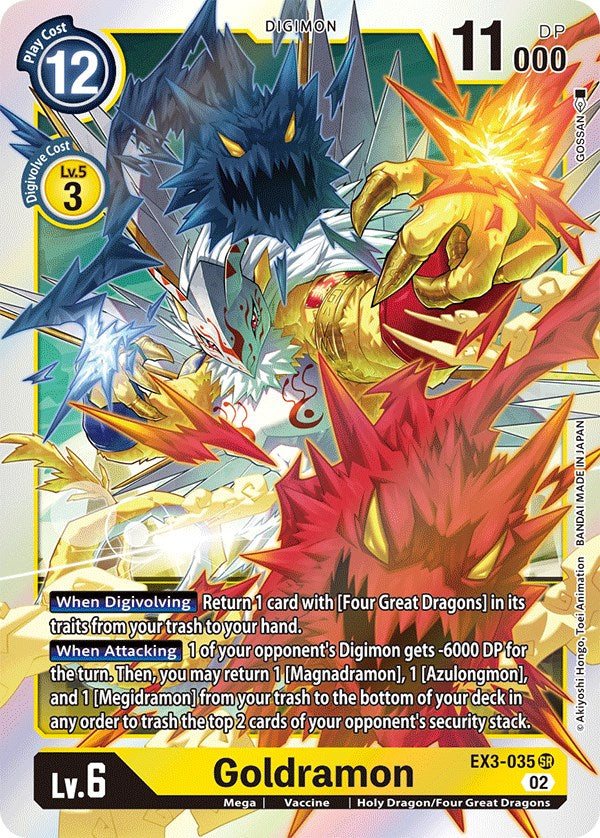 Goldramon [EX3-035] [Draconic Roar] | Enigma On Main