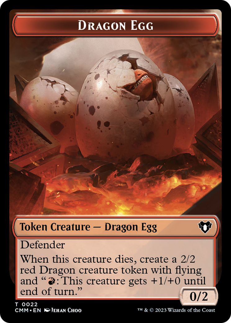 Dragon Egg Token [Commander Masters Tokens] | Enigma On Main