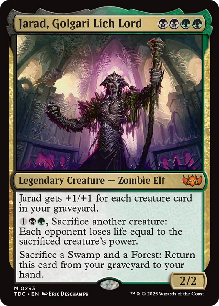 Jarad, Golgari Lich Lord [Tarkir: Dragonstorm Commander] | Enigma On Main