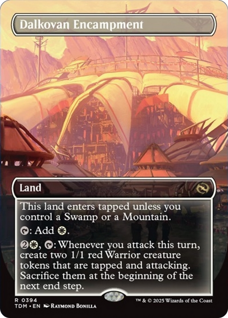 Dalkovan Encampment (Borderless) [Tarkir: Dragonstorm] | Enigma On Main