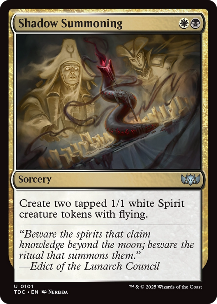 Shadow Summoning [Tarkir: Dragonstorm Commander] | Enigma On Main