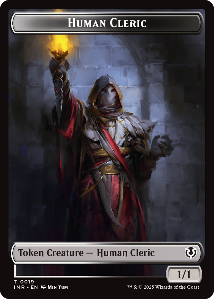 Demon // Human Cleric Double-Sided Token [Innistrad Remastered Tokens] | Enigma On Main