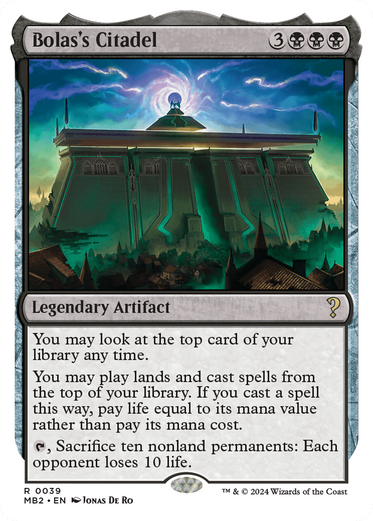 Bolas's Citadel (White Border) [Mystery Booster 2] | Enigma On Main