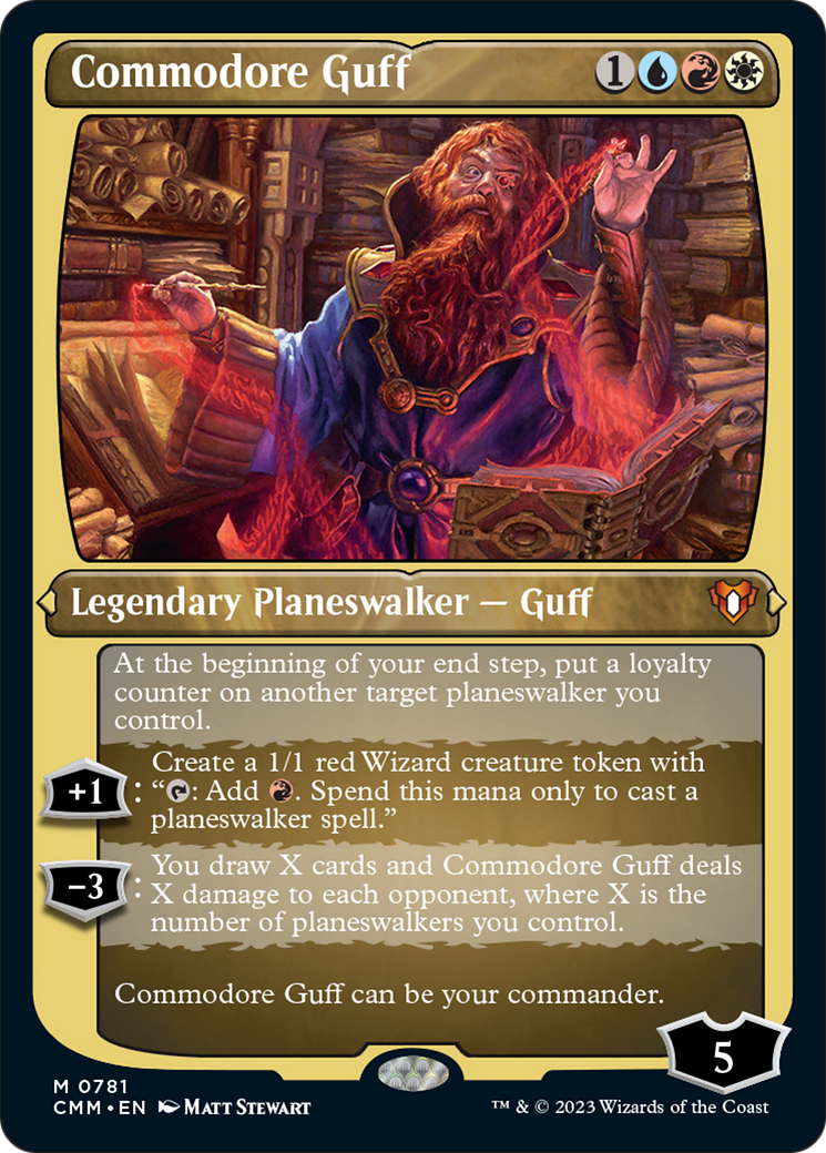 Commodore Guff (Display Commander) (Foil Etched) [Commander Masters] | Enigma On Main