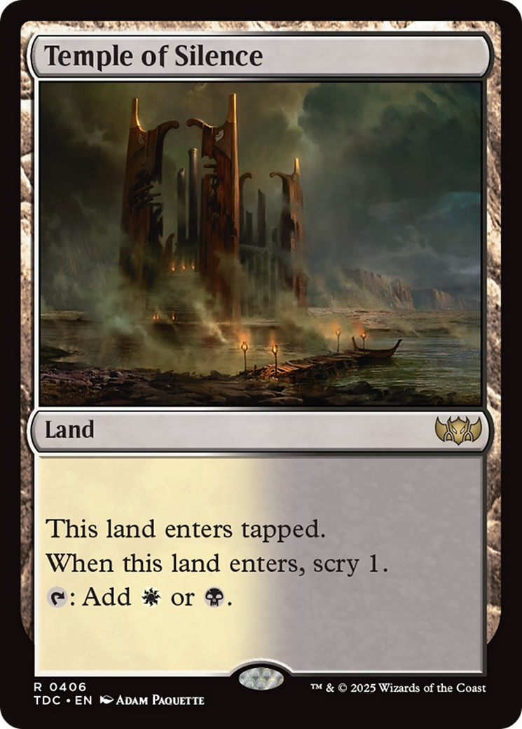 Temple of Silence [Tarkir: Dragonstorm Commander] | Enigma On Main