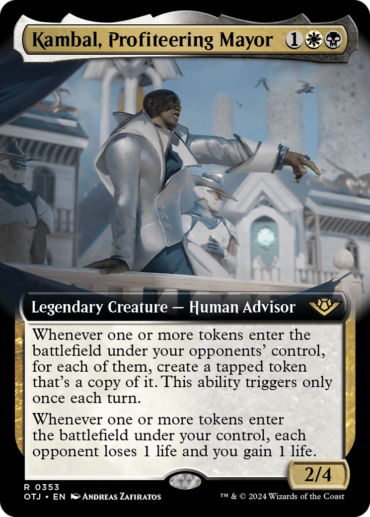 Kambal, Profiteering Mayor (Extended Art) [Outlaws of Thunder Junction] | Enigma On Main