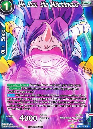 Mr. Buu, the Mischievous (Power Booster) (P-151) [Promotion Cards] | Enigma On Main