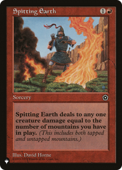 Spitting Earth [The List Reprints] | Enigma On Main