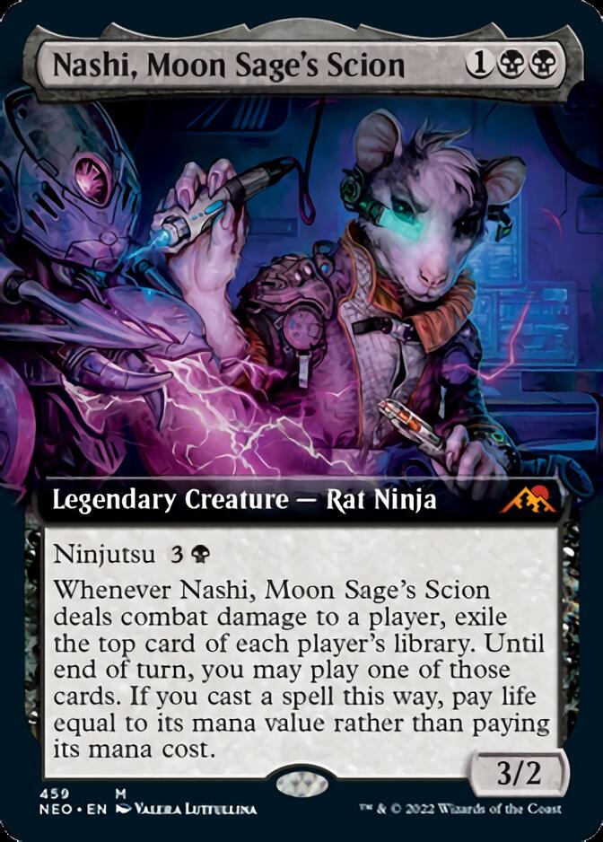 Nashi, Moon Sage's Scion (Extended Art) [Kamigawa: Neon Dynasty] | Enigma On Main