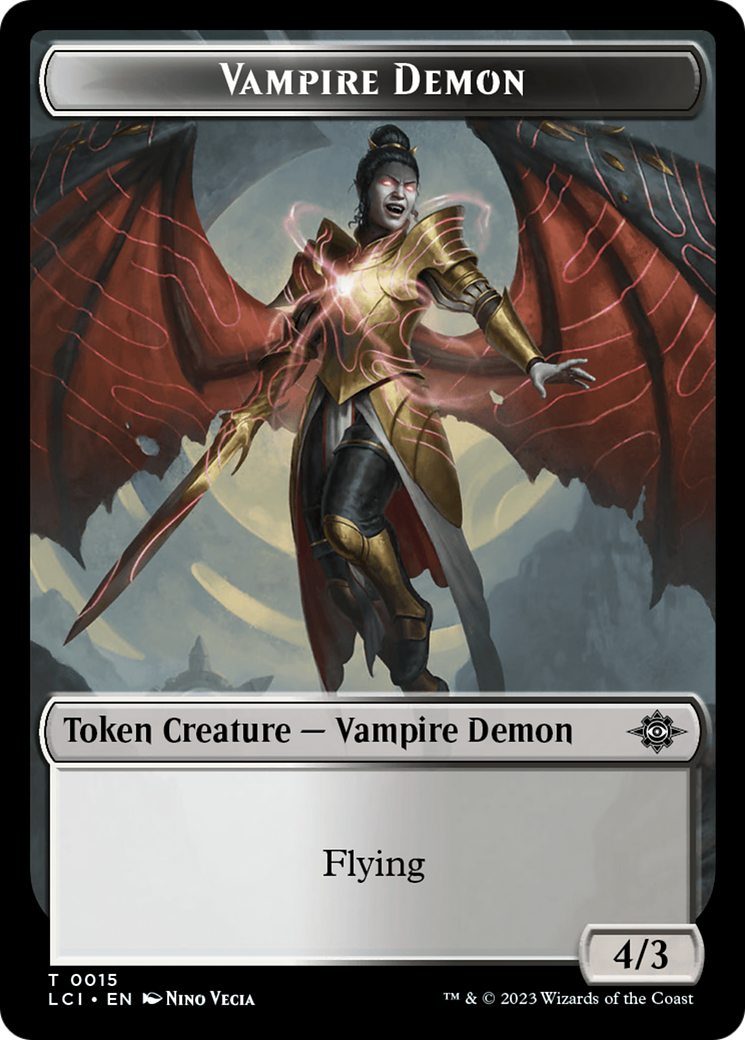 Vampire Demon Token [The Lost Caverns of Ixalan Tokens] | Enigma On Main