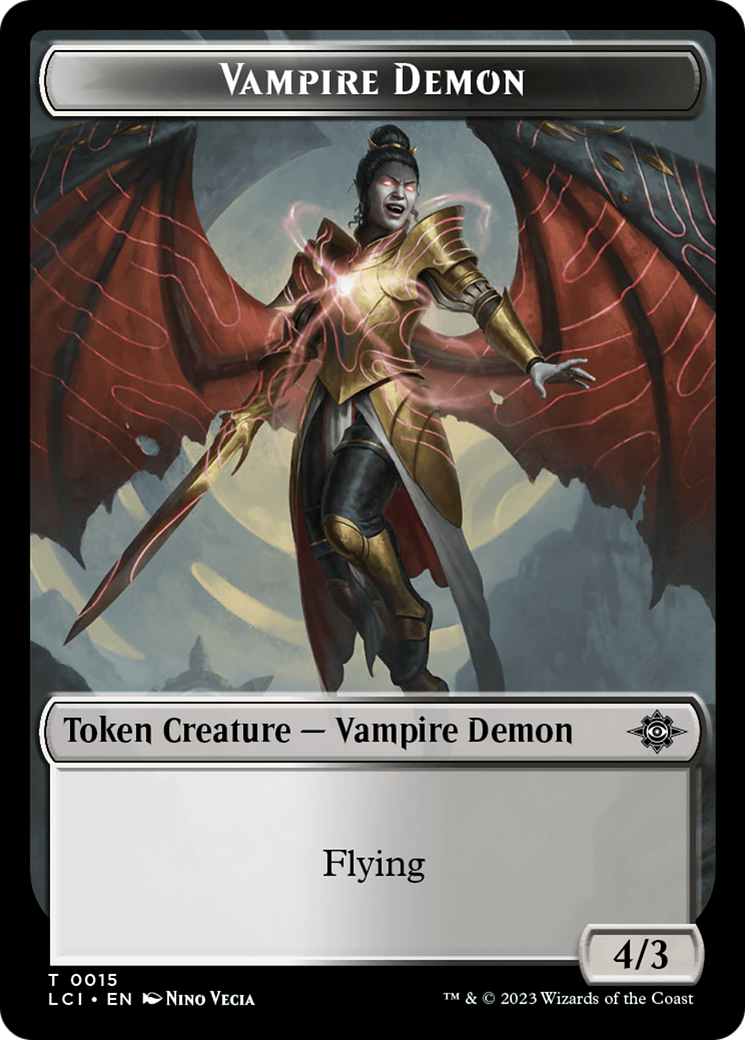 Map // Vampire Demon Double-Sided Token [The Lost Caverns of Ixalan Tokens] | Enigma On Main
