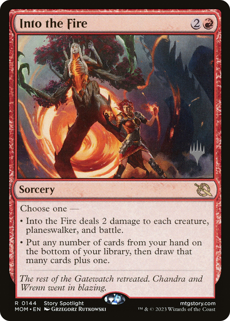 Into the Fire (Promo Pack) [March of the Machine Promos] | Enigma On Main