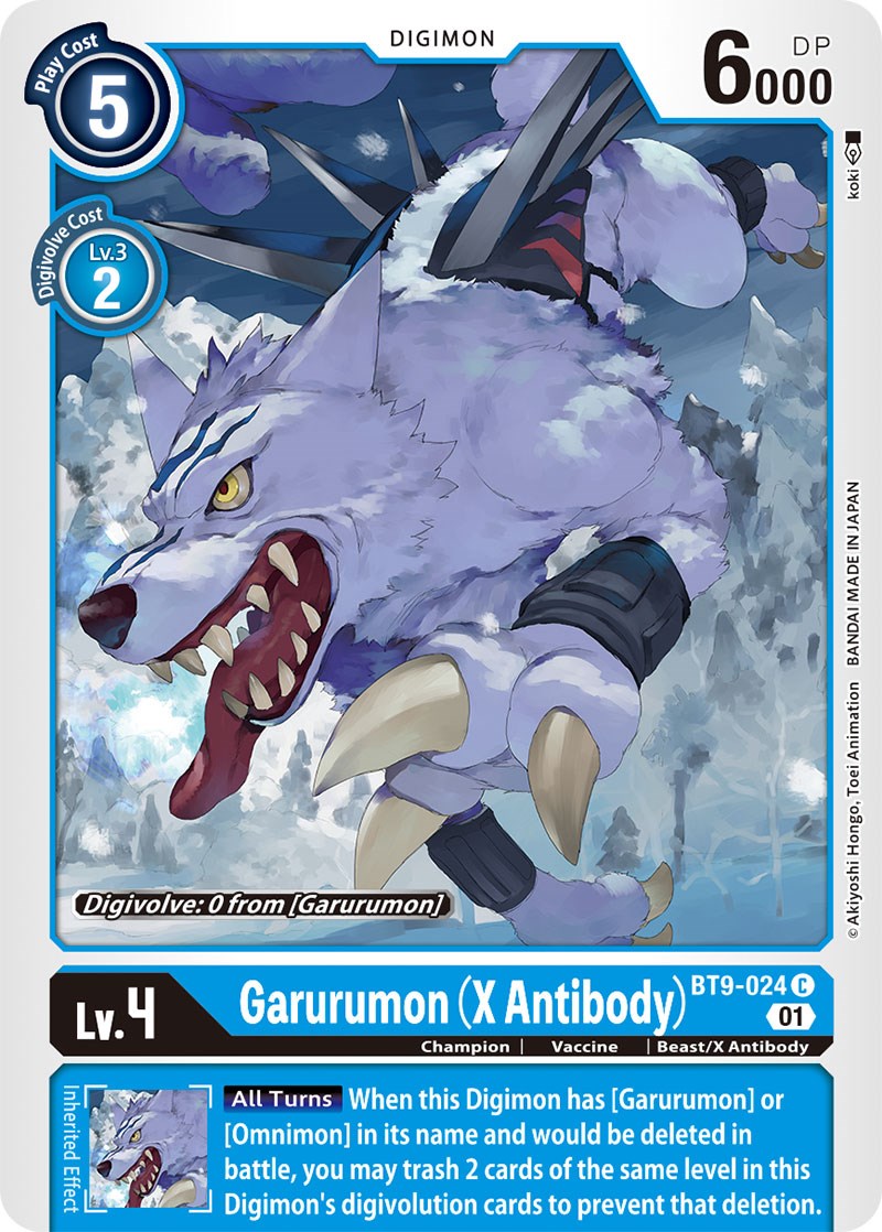 Garurumon (X Antibody) [BT9-024] [X Record] | Enigma On Main