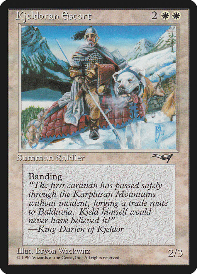 Kjeldoran Escort (Mountain Background) [Alliances] | Enigma On Main