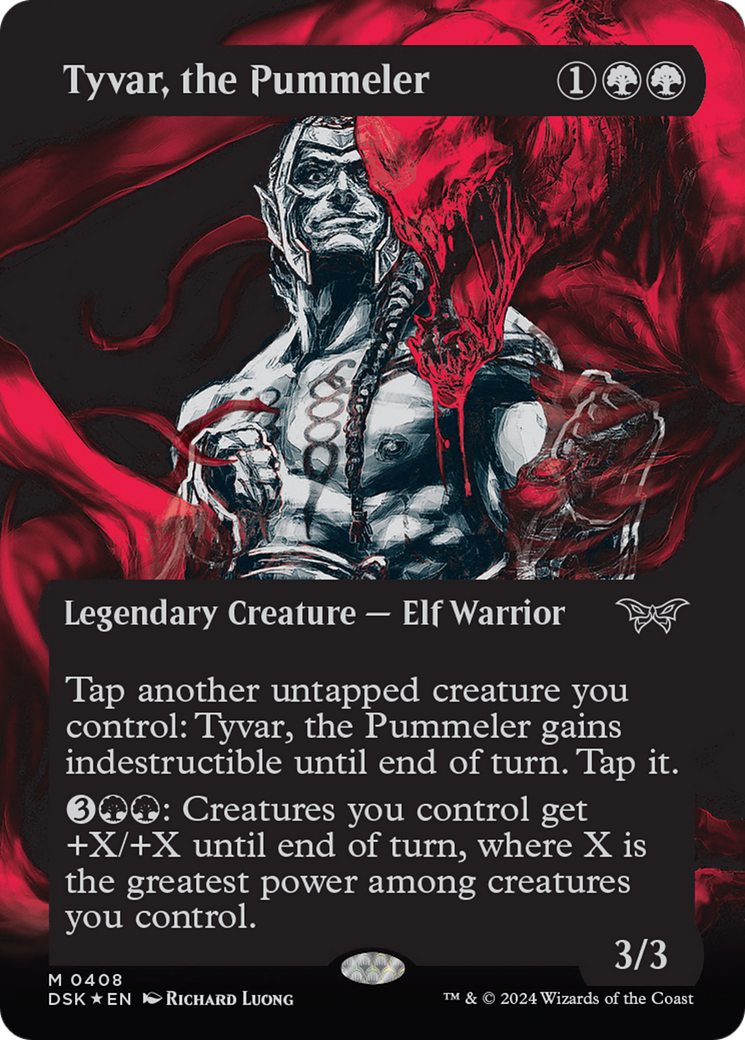 Tyvar, the Pummeler (Showcase) (Textured) [Duskmourn: House of Horror] | Enigma On Main