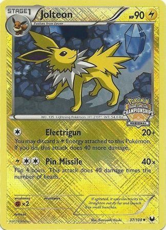 Jolteon (37/108) (Regional Championship) [League & Championship Cards] | Enigma On Main