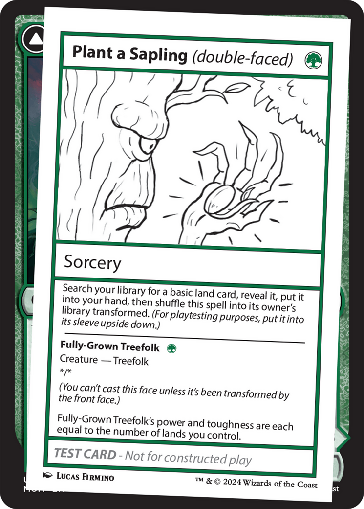 Plant a Sapling (double-faced) [Mystery Booster 2 Playtest Cards] | Enigma On Main