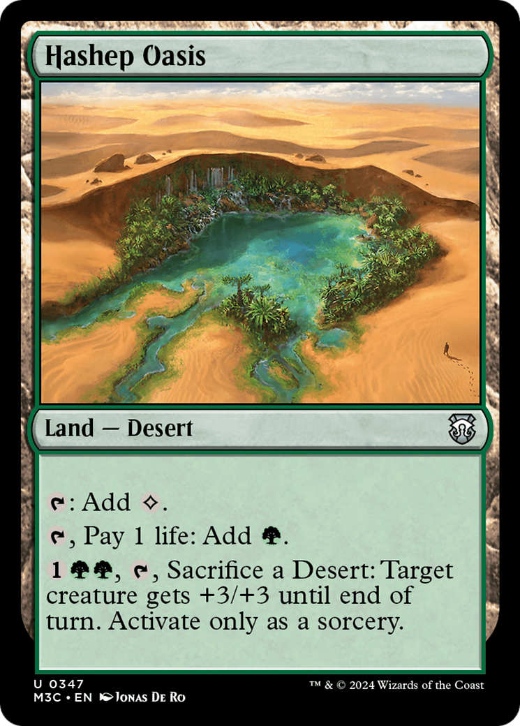 Hashep Oasis (Ripple Foil) [Modern Horizons 3 Commander] | Enigma On Main