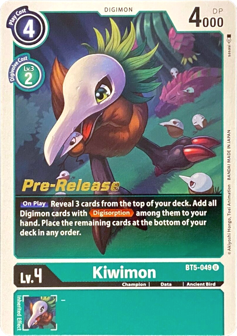 Kiwimon [BT5-049] [Battle of Omni Pre-Release Promos] | Enigma On Main