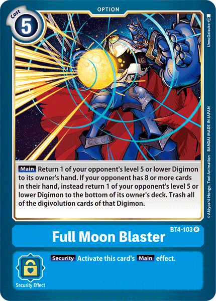 Full Moon Blaster [BT4-103] [Great Legend] | Enigma On Main