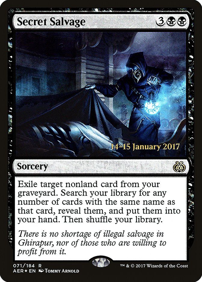 Secret Salvage [Aether Revolt Prerelease Promos] | Enigma On Main