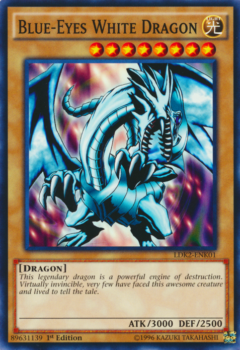 Blue-Eyes White Dragon (Version 1) [LDK2-ENK01] Common | Enigma On Main