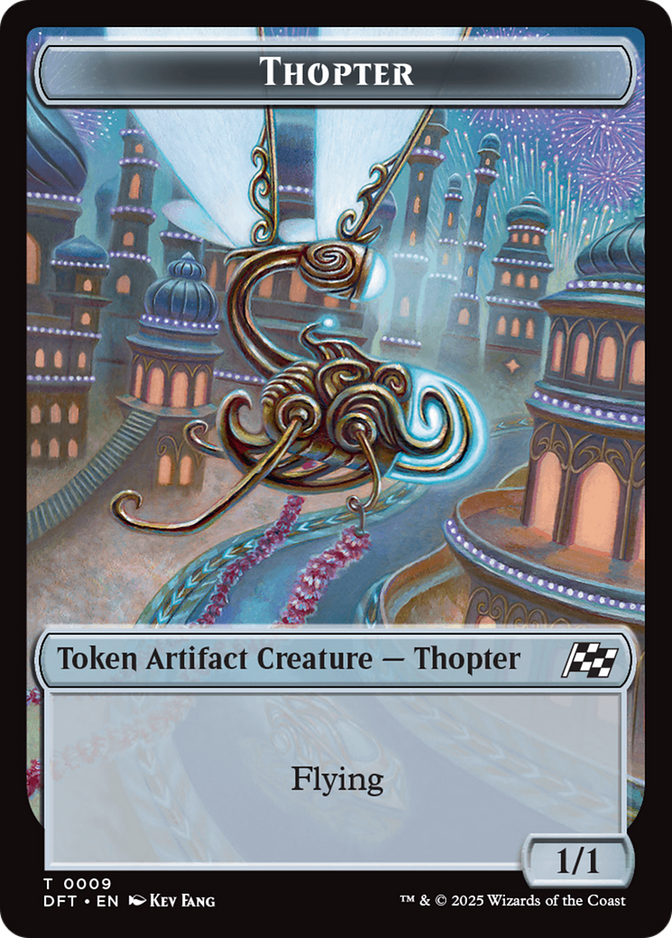 Servo // Thopter (0009) Double-Sided Token [Aetherdrift Tokens] | Enigma On Main