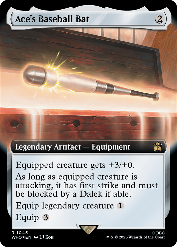 Ace's Baseball Bat (Extended Art) (Surge Foil) [Doctor Who] | Enigma On Main