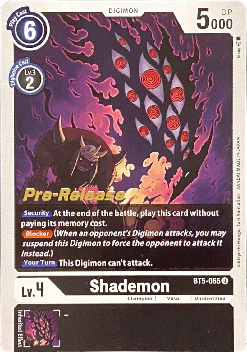 Shademon [BT5-065] [Battle of Omni Pre-Release Promos] | Enigma On Main