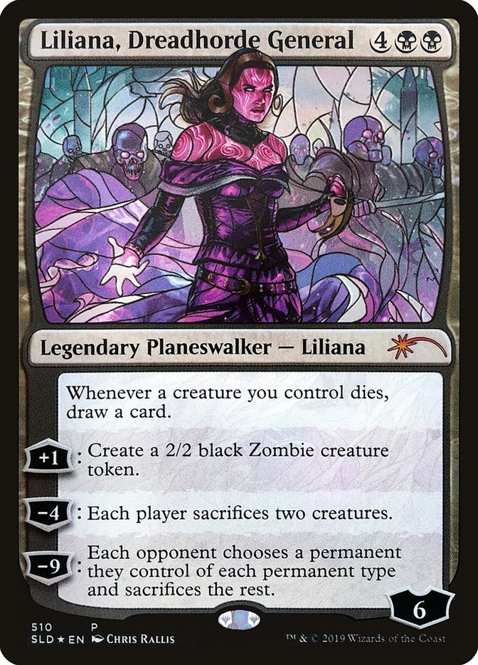 Liliana, Dreadhorde General (Stained Glass) [Secret Lair Drop Promos] | Enigma On Main