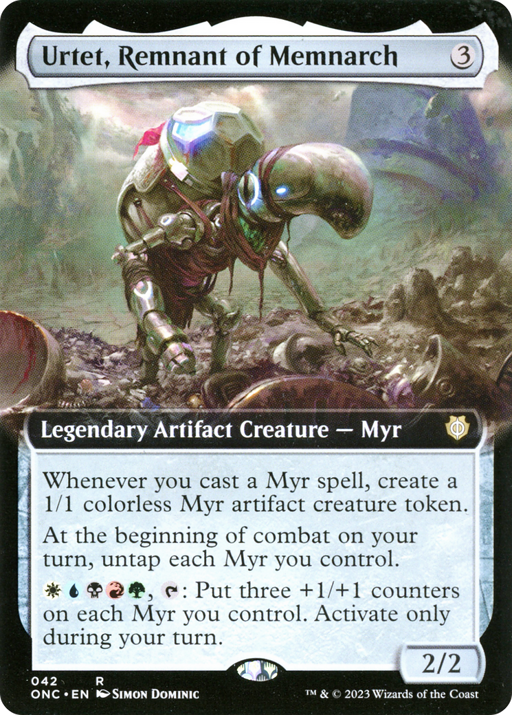 Urtet, Remnant of Memnarch (Extended Art) [Phyrexia: All Will Be One Commander] | Enigma On Main