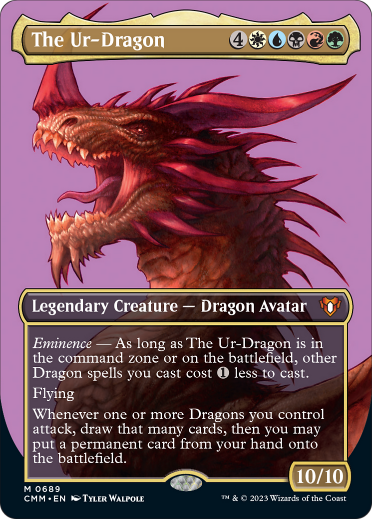 The Ur-Dragon (Borderless Profile) [Commander Masters] | Enigma On Main