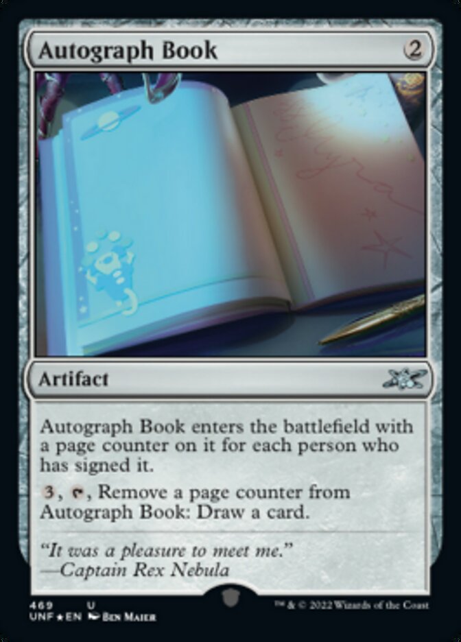 Autograph Book (Galaxy Foil) [Unfinity] | Enigma On Main