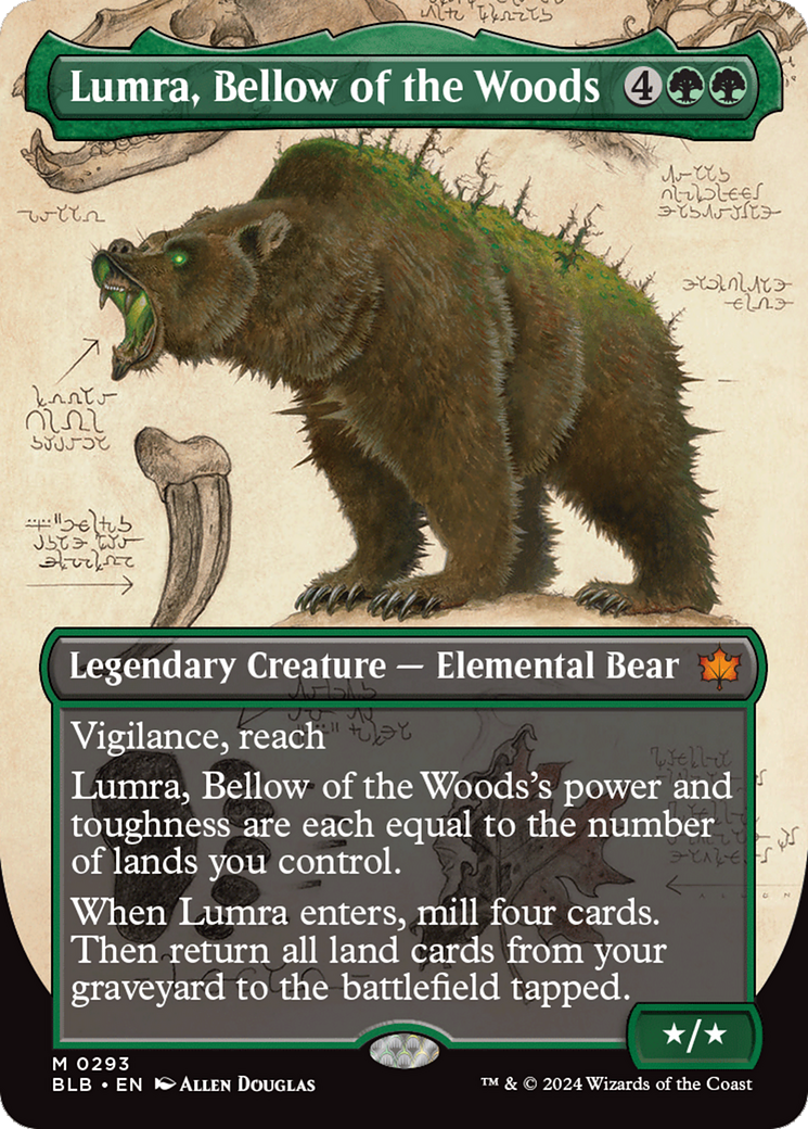 Lumra, Bellow of the Woods (Borderless) (0293) [Bloomburrow] | Enigma On Main