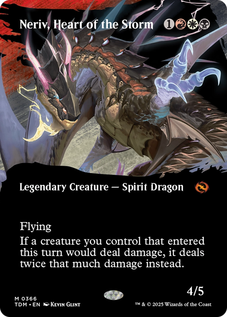 Neriv, Heart of the Storm (Borderless) [Tarkir: Dragonstorm] | Enigma On Main