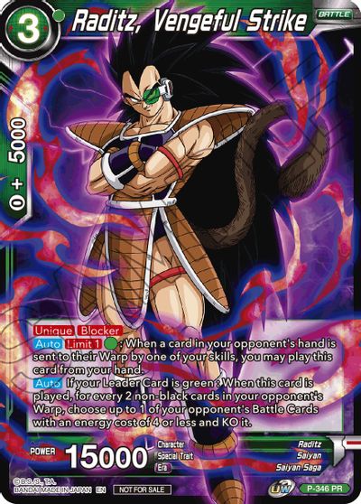 Raditz, Vengeful Strike (P-346) [Tournament Promotion Cards] | Enigma On Main