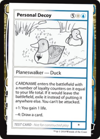 Personal Decoy (2021 Edition) [Mystery Booster Playtest Cards] | Enigma On Main