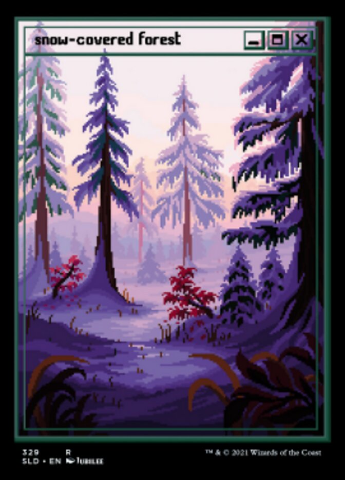 Snow-Covered Forest (Foil Etched) [Secret Lair Drop Series] | Enigma On Main