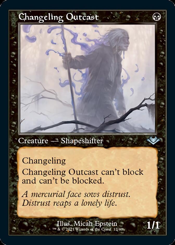 Changeling Outcast (Retro Foil Etched) [Modern Horizons] | Enigma On Main