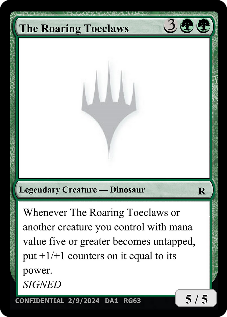 The Roaring Toeclaws [Unknown Event] | Enigma On Main