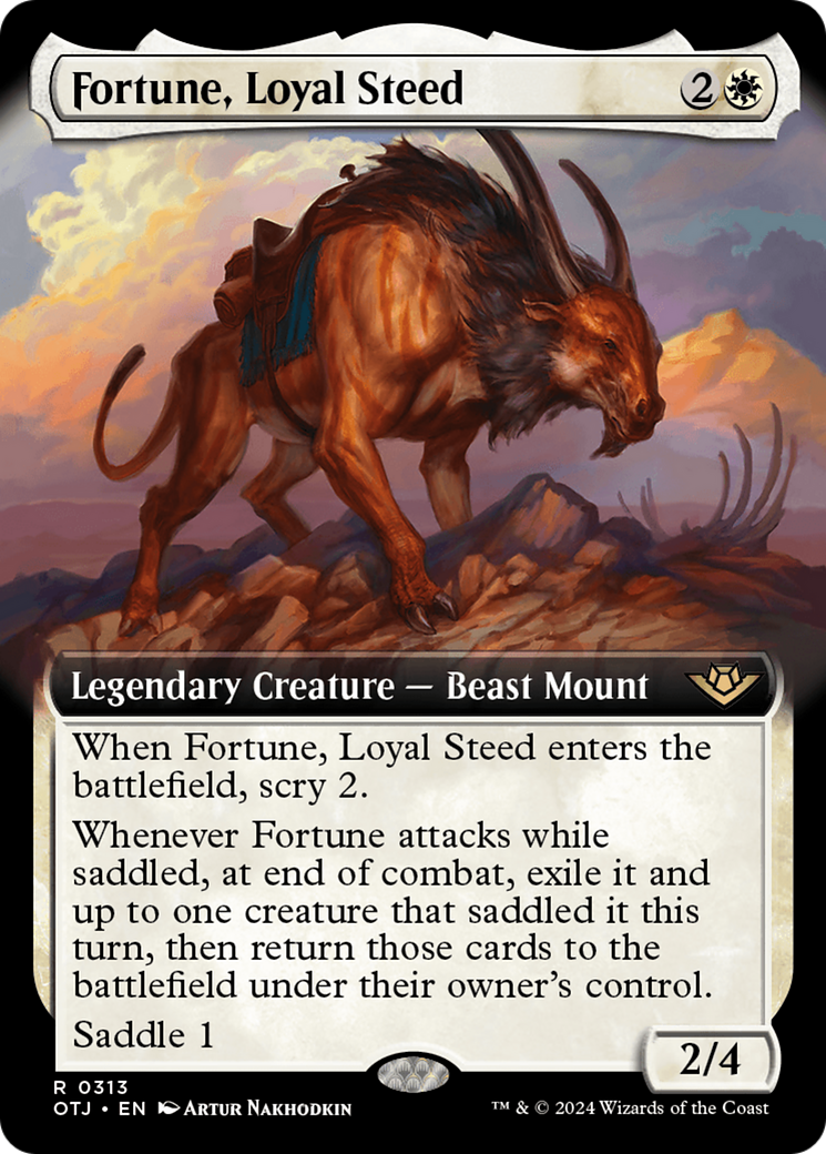 Fortune, Loyal Steed (Extended Art) [Outlaws of Thunder Junction] | Enigma On Main