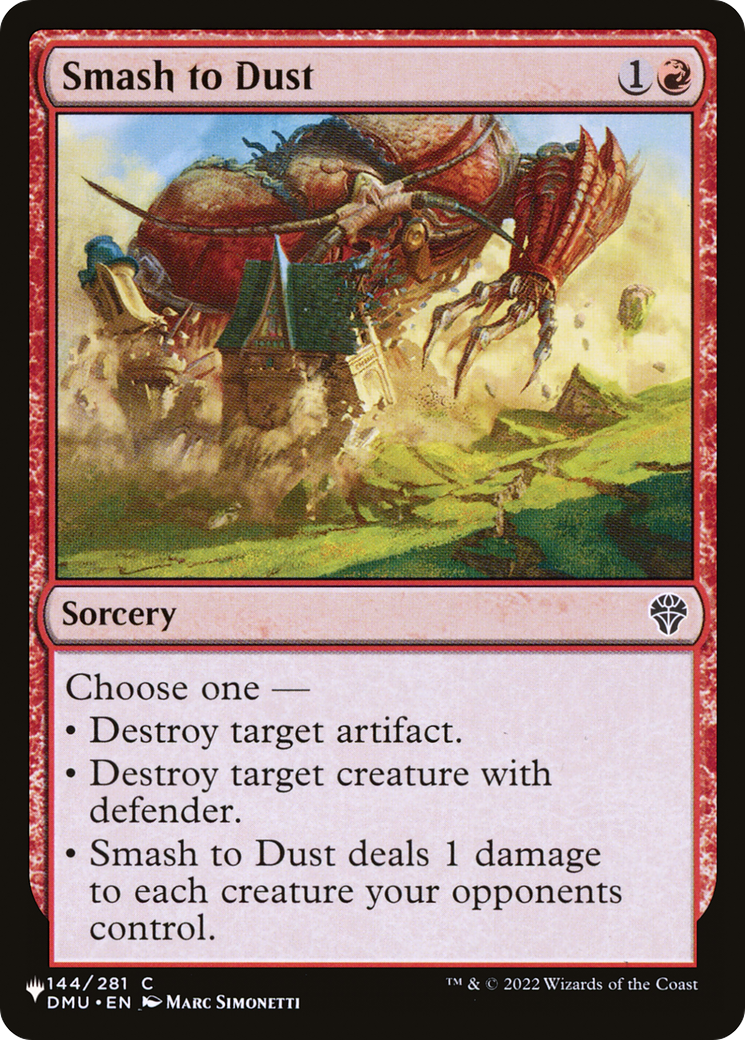 Smash to Dust [The List Reprints] | Enigma On Main