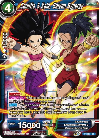 Caulifla & Kale, Saiyan Synergy (P-345) [Tournament Promotion Cards] | Enigma On Main