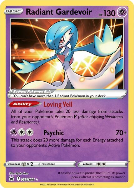 Radiant Gardevoir (069/196) [Prize Pack Series Three] | Enigma On Main