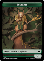 Squirrel // Darkstar Augur Double-Sided Token [Bloomburrow Tokens] | Enigma On Main