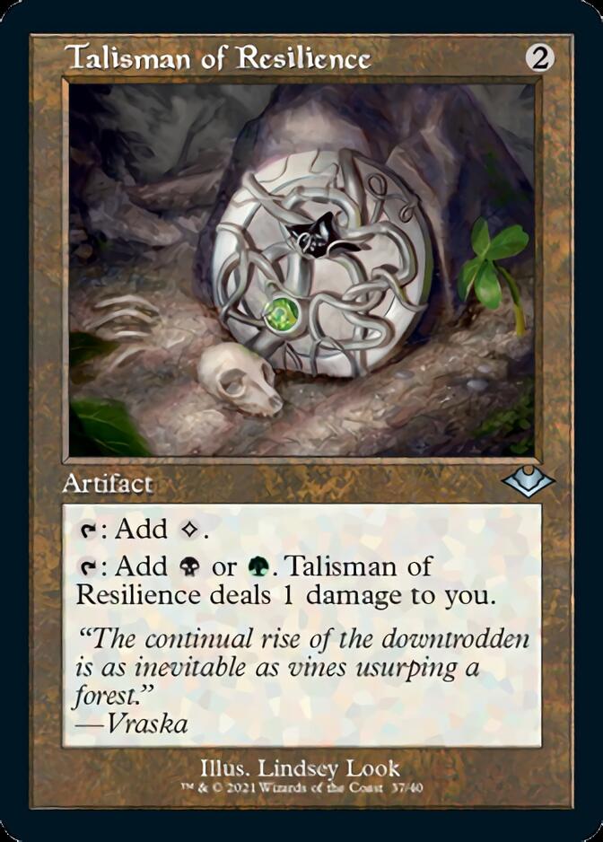 Talisman of Resilience (Retro Foil Etched) [Modern Horizons] | Enigma On Main