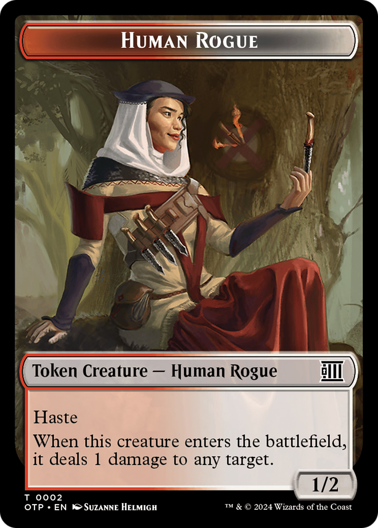 Human Rogue Token [Outlaws of Thunder Junction: Breaking News Tokens] | Enigma On Main